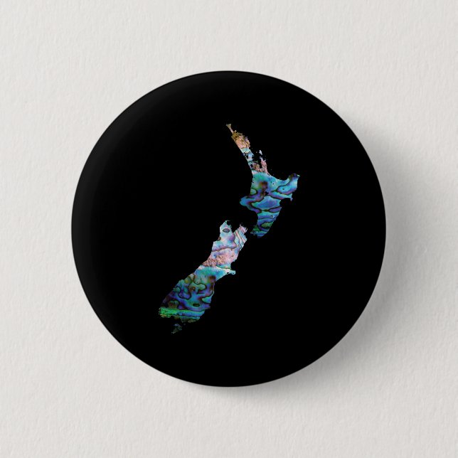 BÓTON REDONDO 5.08CM NOVA ZEALAND MAP PAUA (Frente)