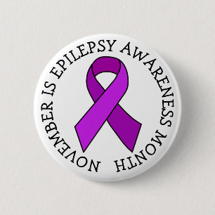 Bóton Redondo 5.08cm Novembro é Mês de Consciência da Epilepsia