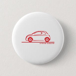 Bóton Redondo 5.08cm Novo Fiat 500 Cinquecento