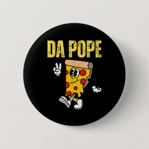 Bóton Redondo 5.08cm Novo Papa Americano Leo Xiv Pizza