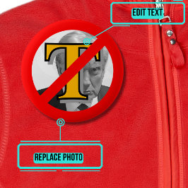 Bóton Redondo 5.08cm Novo Símbolo Anti-Trump