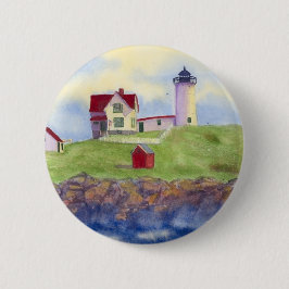 Bóton Redondo 5.08cm Nubble Light House York Maine Button