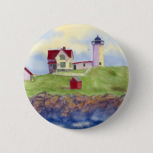 Bóton Redondo 5.08cm Nubble Light House York Maine Button