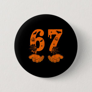 Bóton Redondo 5.08cm Número 67 Correspondente Seis Sete 6 7 Meme 6 7 Di