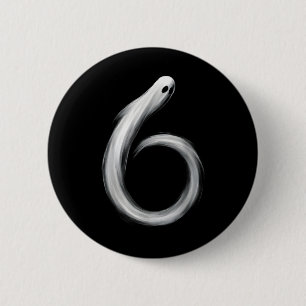 Bóton Redondo 5.08cm Número 6 Fantasma Divertido Seis Sete 67 Meme de H