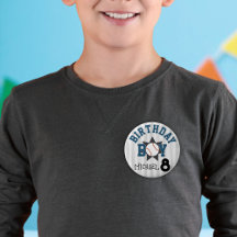 Número de nome personalizado de baseball do garoto