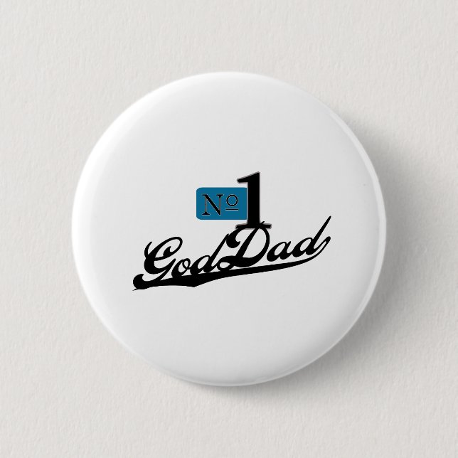 Bóton Redondo 5.08cm Número um GodDad (Frente)