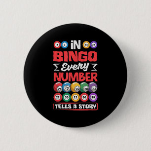 Bóton Redondo 5.08cm Números de bingo contam história - Gambl da Loteri
