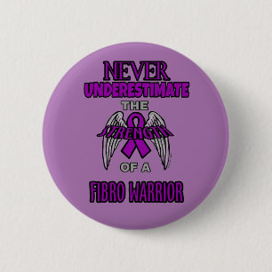 Bóton Redondo 5.08cm Nunca… guerreiro fibro