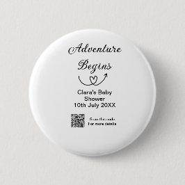 Bóton Redondo 5.08cm O Adventure inicia a verificação do chá de fraldas