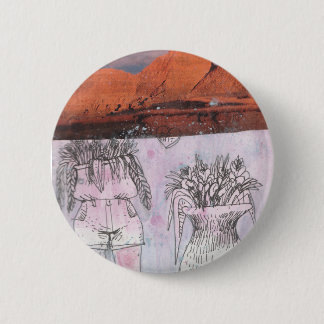 Bóton Redondo 5.08cm O amor corta-o no Pin da metade |