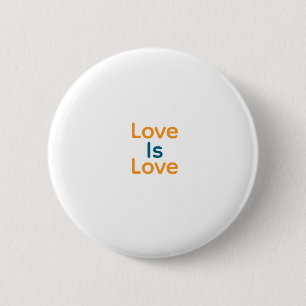 Bóton Redondo 5.08cm O amor é o gay do orgulho cor azul laranja do LGBT