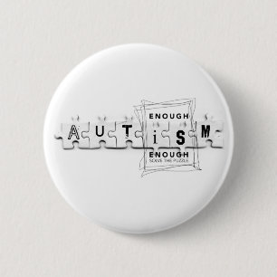 Bóton Redondo 5.08cm O autismo bastante é bastante