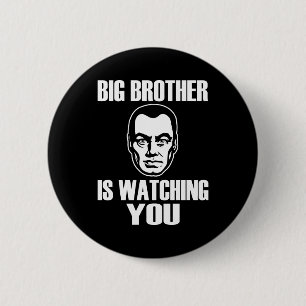 Bóton Redondo 5.08cm O big brother está olhando-o