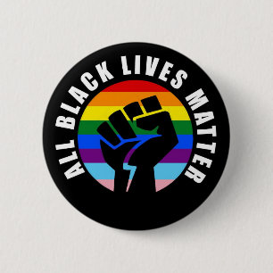 Bóton Redondo 5.08cm O Botão All Black Lives Importa (Todas as vidas p