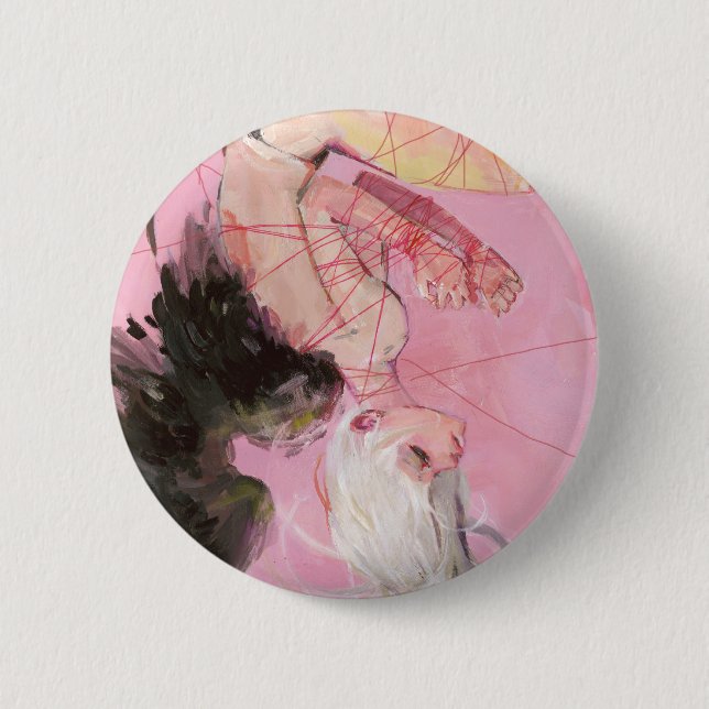 Bóton Redondo 5.08cm O botão caído (Frente)