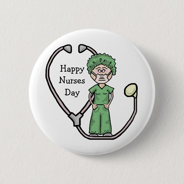 Bóton Redondo 5.08cm O botão cirúrgico fêmea da enfermeira (Frente)