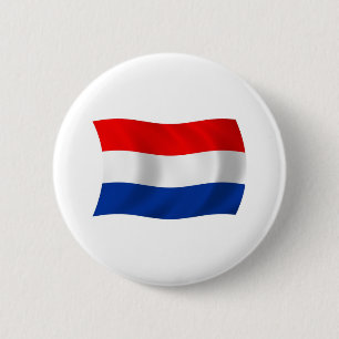 Bóton Redondo 5.08cm O Botão da Bandeira dos Países Baixos