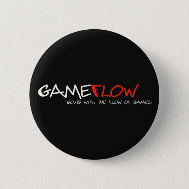 Bóton Redondo 5.08cm O botão "oficial" de Gameflow (Frente)