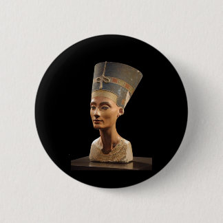 Bóton Redondo 5.08cm O busto da rainha Nefertiti