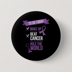Bóton Redondo 5.08cm O Cancer de Bebida do acordar governa o mundo