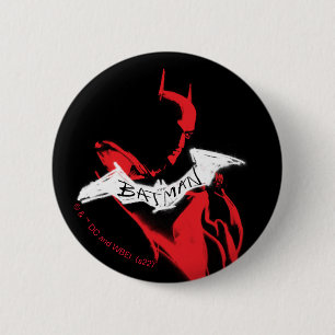 Bóton Redondo 5.08cm O Contorno do Batman Sprayink