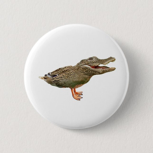 Bóton Redondo 5.08cm O Crocoduck com pés (Frente)