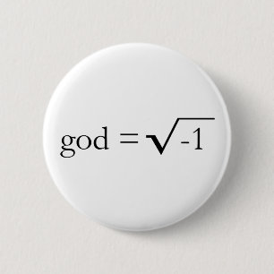 Bóton Redondo 5.08cm O deus é imaginário