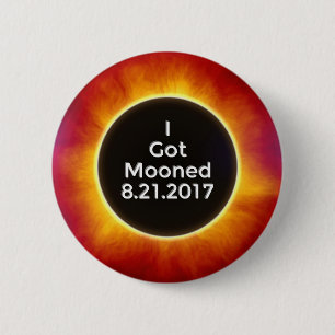 Bóton Redondo 5.08cm O eclipse solar americano obtem o 21 de agosto de