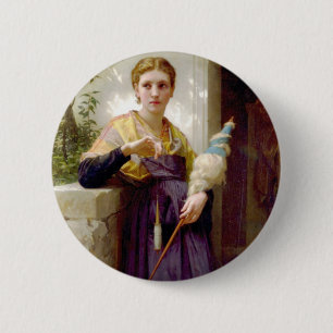 Bóton Redondo 5.08cm O Espinner, William-Adolphe Bouguereau