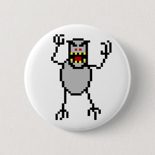 Bóton Redondo 5.08cm o esqui retro de 8 bits livra o Yeti