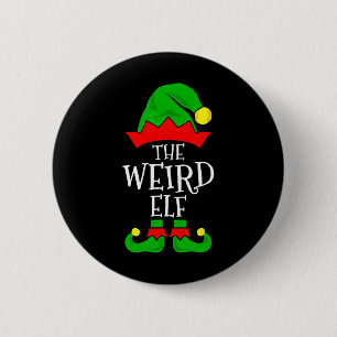 Bóton Redondo 5.08cm O estranho Elf Funny Matching Family Group Christm