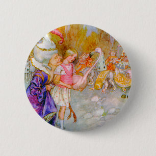 BÓTON REDONDO 5.08CM O FLAMINGO DA DUQUESA DOAÇÃO ALICE DERRUBADA