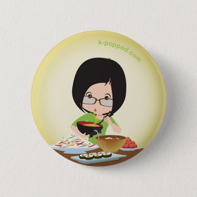 Bóton Redondo 5.08cm O galo deleita o botão (Frente)