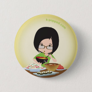 Bóton Redondo 5.08cm O galo deleita o botão