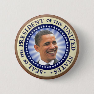 Bóton Redondo 5.08cm O grande selo do ímã de Obama