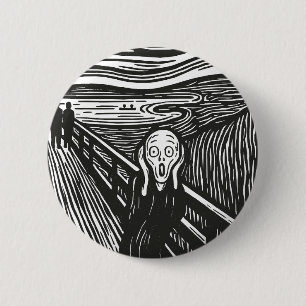 Bóton Redondo 5.08cm O Gritar de Edvard Munch