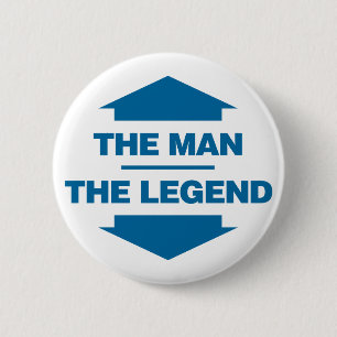 Bóton Redondo 5.08cm O homem a legenda - azul