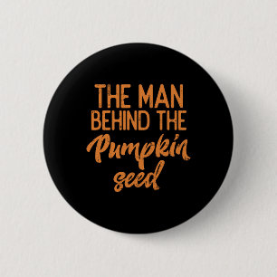 Bóton Redondo 5.08cm O Homem Por Trás Da Pumpkin Seed Halloween