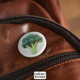 Bóton Redondo 5.08cm O humor divertido incomoda crochê minimalista verd