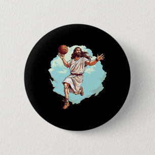 Bóton Redondo 5.08cm O Jogador Jesus Hoops Jogando Bbyll Lord A