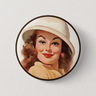 Bóton Redondo 5.08cm O kitsch BItsch: Retratos Pin-Acima