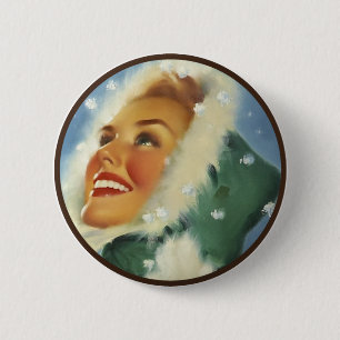 Bóton Redondo 5.08cm O kitsch BItsch: Retratos Pin-Acima