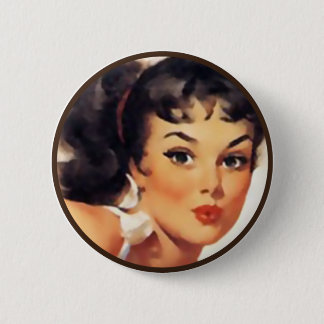Bóton Redondo 5.08cm O kitsch BItsch: Retratos Pin-Acima