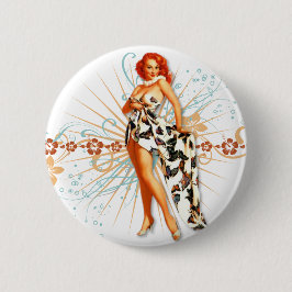 Bóton Redondo 5.08cm O kitsch Bitsch: Tatuagem Tiki!