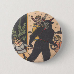 Bóton Redondo 5.08cm O Krampus Leva as Crianças Más