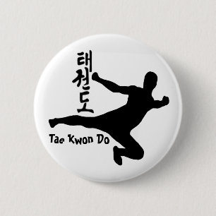 Bóton Redondo 5.08cm O kwon de Tae faz
