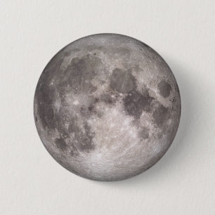 Bóton Redondo 5.08cm O Lado Próximo da Lua (Paisagem Lunar)
