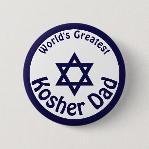 Bóton Redondo 5.08cm O maior Pai Kosher do mundo
