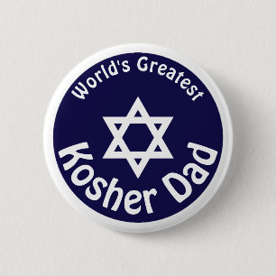Bóton Redondo 5.08cm O maior Pai Kosher do mundo